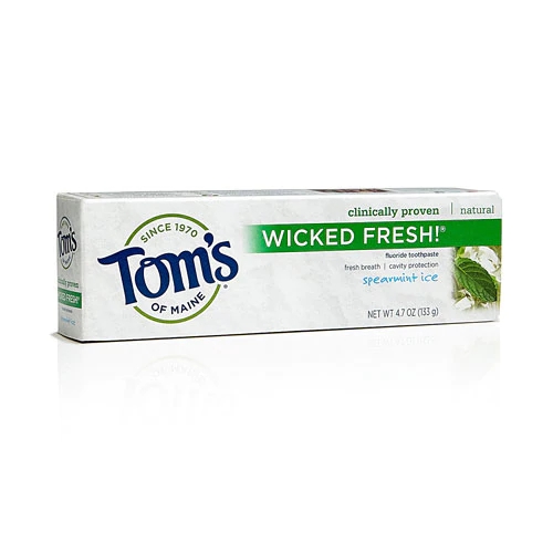 Comprar Tom's of Maine Wicked Fresh Fluoride Natural Toothpaste Spearmint Ice -- 4.7 oz