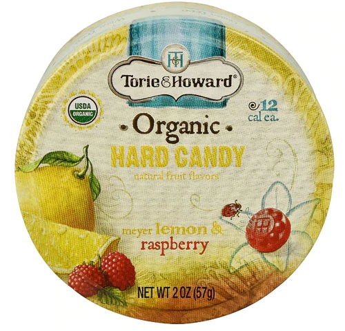 Comprar Torie & Howard Organic Hard Candy Meyer Lemon & Raspberry -- 2 oz