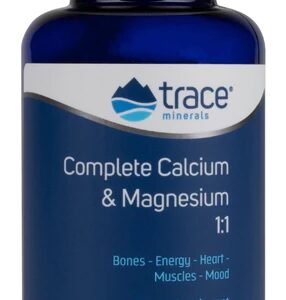 Trace Minerals Research Complete Calcium and Magnesium -- 500 mg - 120 Tablets