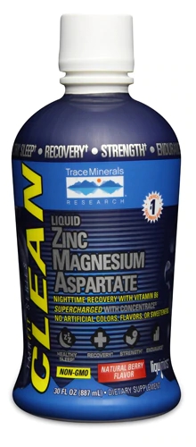 Comprar Trace Minerals Research FIT Series CLEAN Liquid Zinc Magnesium Aspartate Natural Berry -- 30 fl oz