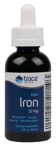 Trace Minerals Research Ionic Iron -- 22 mg - 1.9 fl oz
