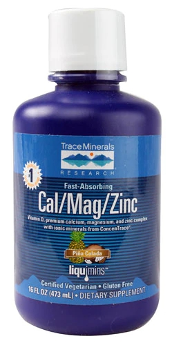 Trace Minerals Research Liquid Cal-Mag-Zinc Piña Colada -- 16 fl oz