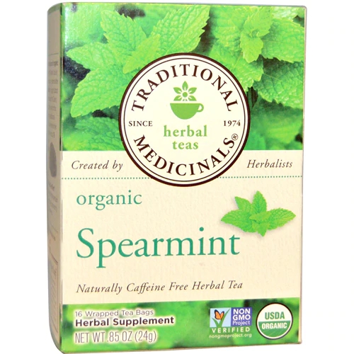 Traditional Medicinals Herbal Tea Organic Spearmint -- 16 Tea Bags