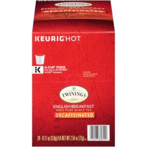 Twinings English Breakfast Tea Naturally Decaffeinated -- 24 K-Cups