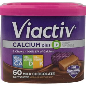Viactiv Calcium Plus D Milk Chocolate -- 60 Soft Chews