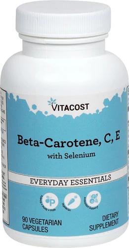 Comprar Vitacost Beta Carotene, C, E with Selenium -- 90 Vegetarian Capsules