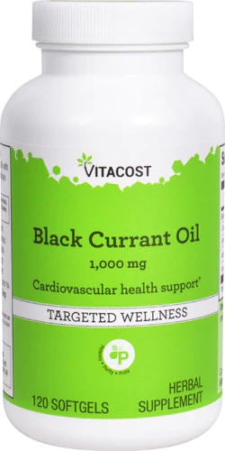 Vitacost Black Currant Oil -- 1000 mg - 120 Softgels