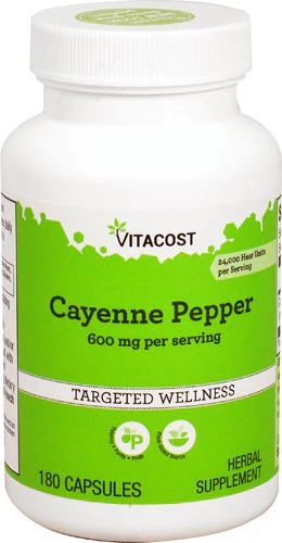 Comprar Vitacost Cayenne Pepper -- 600 mg per serving - 180 Capsules