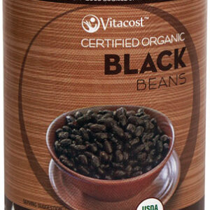 Vitacost Certified Organic Black Beans - Non-GMO and Gluten Free -- 15 oz (425 g)