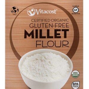 Vitacost Certified Organic Gluten Free Millet Flour -- 16 oz