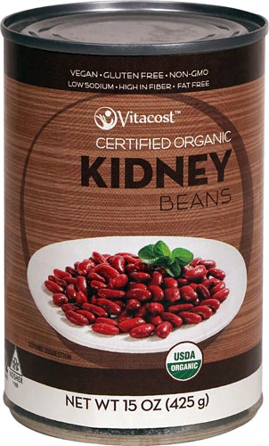 Comprar Vitacost Certified Organic Kidney Beans - Non-GMO and Gluten Free -- 15 oz (425 g)