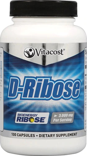 Vitacost D-Ribose Bioenergy Ribose® -- 3000 mg per serving - 100 Capsules