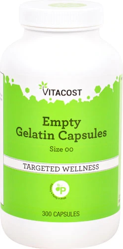 Comprar Vitacost Empty Gelatin Capsules Size ''00'' -- 300 Gelatin Capsules