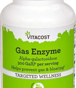 Vitacost Gas Enzyme Alpha-galactosidase -- 300 GalU per serving - 120 Chewable Tablets