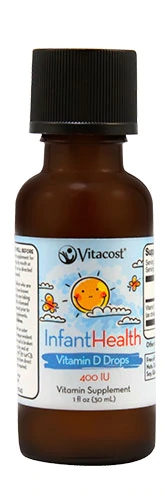 Comprar Vitacost InfantHealth Liquid Vitamin D Drops for Kids -- 400 IU - 1 fl oz (30 mL) - 900 Servings