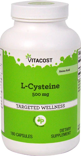 Comprar Vitacost L-Cysteine -- 500 mg - 180 Capsules