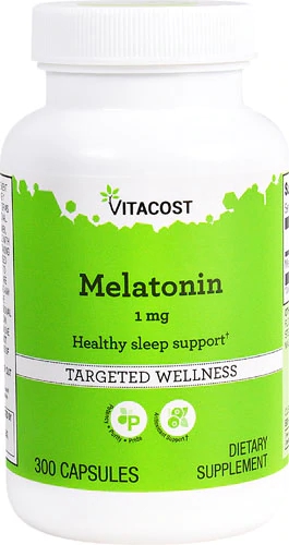 Vitacost Melatonin -- 1 mg - 300 Capsules