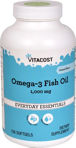 Comprar Vitacost Omega-3 Fish Oil Lemon -- 1000 mg - 150 Softgels