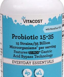 Vitacost Probiotic 15-35 15 Strains - 35 billion CFU† per serving -- 120 Vegetarian Capsules