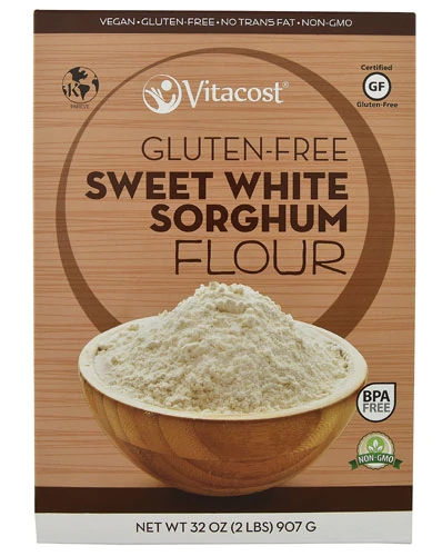 Comprar Vitacost Sweet White Sorghum Flour - Non-GMO and Gluten Free -- 32 oz (2 lbs) 907 g
