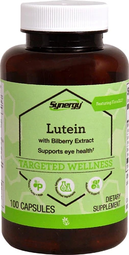 Vitacost Synergy Lutein with Bilberry Extract Featuring FloraGlo® -- 100 Capsules