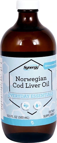 Vitacost Synergy Norwegian Cod Liver Oil Lemon -- 16.9 fl oz