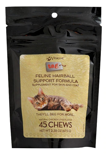 Comprar Vitacost - Tag Feline Hairball Support Formula Chicken Liver Flavor -- 45 Chewables