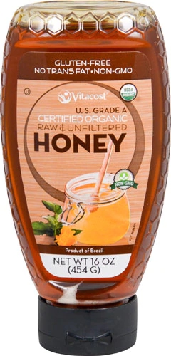 Comprar Vitacost U.S. Grade A Certified Organic Honey - Non-GMO and Gluten Free (Squeeze bottle) -- 16 oz (454 g)
