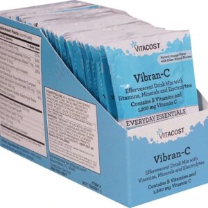 Vitacost Vibran-C Effervescent Drink Mix Natural Orange -- 1200 mg - 30 Packets