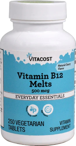 Comprar Vitacost Vitamin B-12 Melts Natural Cherry -- 500 mcg - 250 Vegetarian Tablets