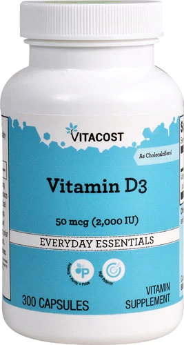Comprar Vitacost Vitamin D3 (as Cholecalciferol) -- 2000 IU - 300 Capsules