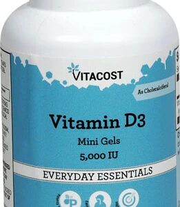 Vitacost Vitamin D3 Mini Gels -- 5000 IU - 200 Softgels