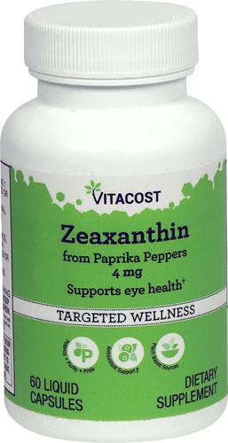 Vitacost Zeaxanthin -- 4 mg - 60 Liquid Capsules