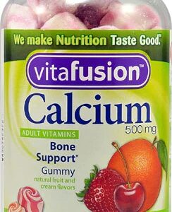 Vitafusion Calcium Natural Fruit & Cream Flavors -- 500 mg - 100 Gummies