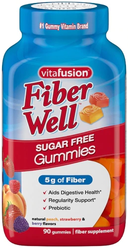 Comprar Vitafusion Fiber Well Sugar Free Gummies Peach Strawberry Berry -- 90 Gummies