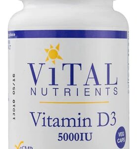 Vital Nutrients Vitamin D3 -- 5000 IU - 90 Vegetarian Capsules