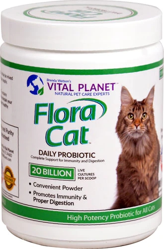 Comprar Vital Planet Flora Cat Daily Probiotic Powder -- 20 billion - 3.92 oz