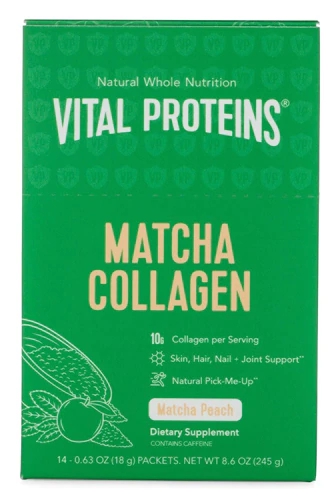 Comprar Vital Proteins Matcha Collagen Stick Pack Box Peach -- 14 Packets