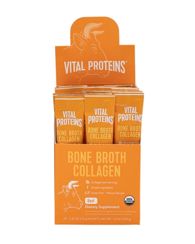 Comprar Vital Proteins Organic Grass Fed Bone Broth Collagen Unflavored Beef -- 20 Packets