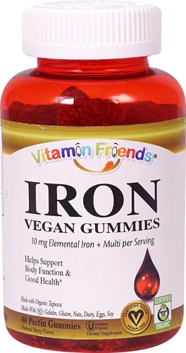Comprar Vitamin Friends Iron Adult Gummies Natural Strawberry -- 60 Pectin Gummies