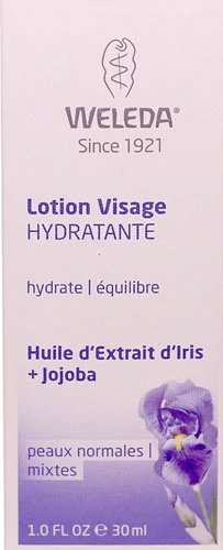 Weleda Hydrating Facial Lotion Iris Extract & Jojoba Oil -- 1 fl oz