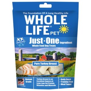 Whole Life Pet Just One Ingredient Whole Food Dog Treats Pure Turkey Breast -- 3 oz