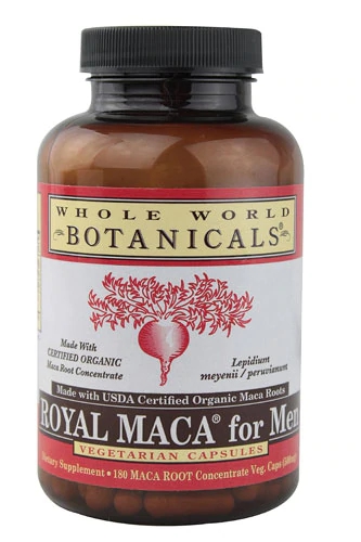 Whole World Botanicals Royal Maca® for Men -- 500 mg - 180 Vegetarian Capsules