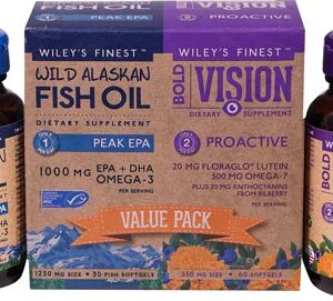 Comprar Wiley's Finest Bold Vision Proactive and Peak EPA Value Pack -- 90 Softgels