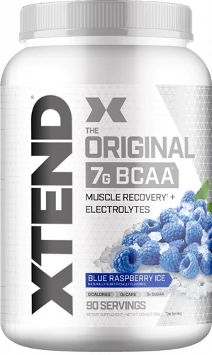 Xtend The Original BCAA Blue Raspberry Ice -- 7 g - 90 Servings