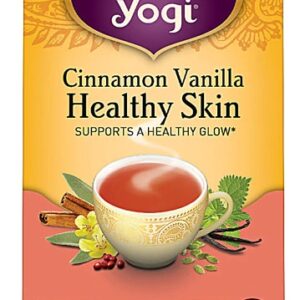 Comprar Yogi Healthy Skin Herbal Tea Caffeine Free Cinnamon Vanilla -- 16 Tea Bags