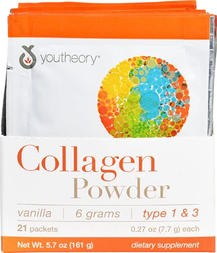Youtheory Collagen Powder Vanilla -- 21 Packets