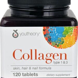 Youtheory Collagen Type 1 & 3 -- 120 Tablets