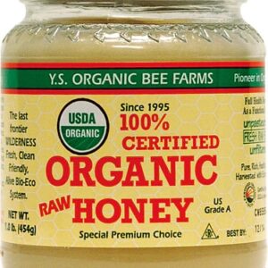 YS Eco Bee Farms 100% Organic Raw Honey -- 16 oz