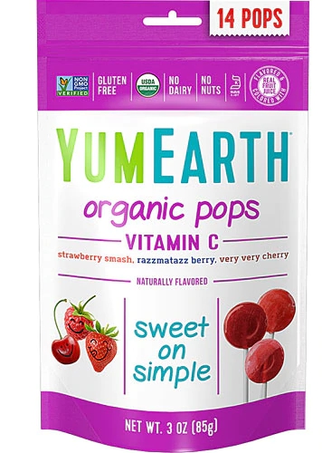Yum Earth Organic Vitamin C Pops Assorted -- 3 oz